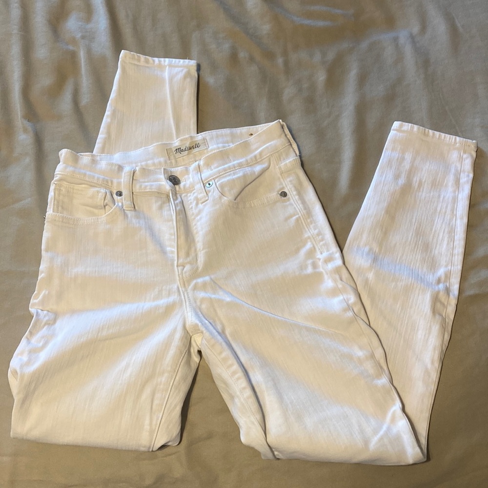 Madewell white skinny jeans size 25
